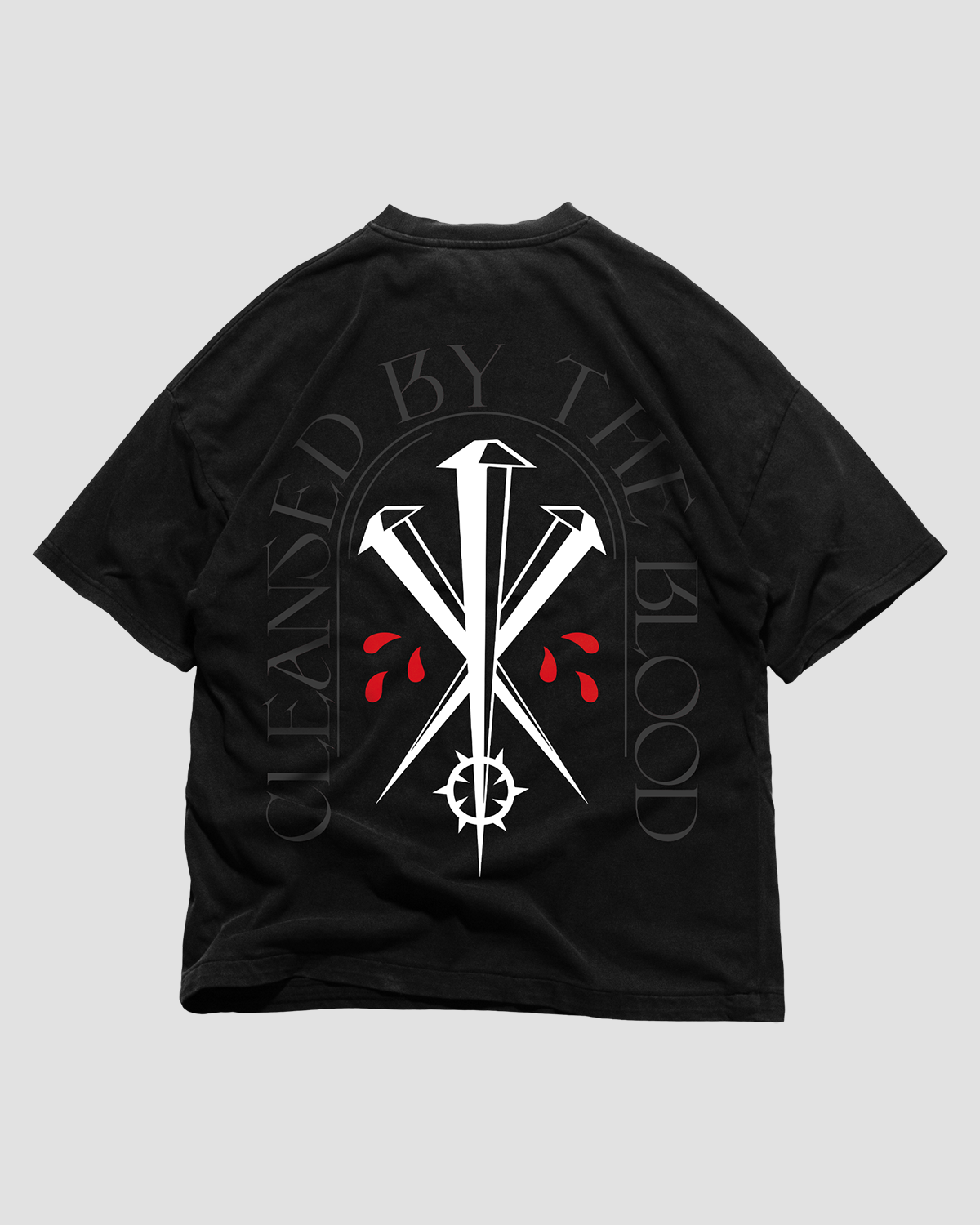'By the Blood' Tee (Black Onyx)