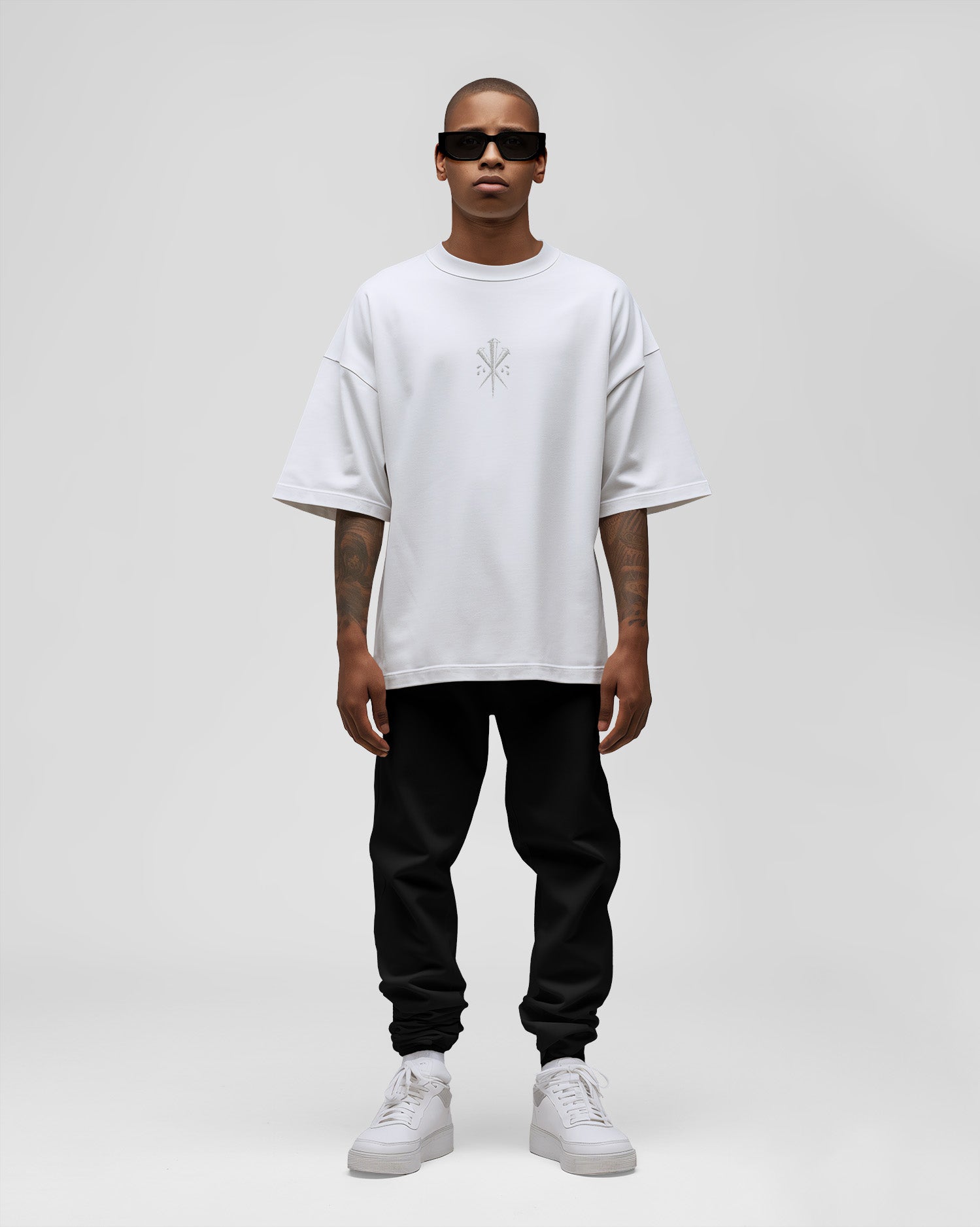 'By the Blood' Tee (White Frost)