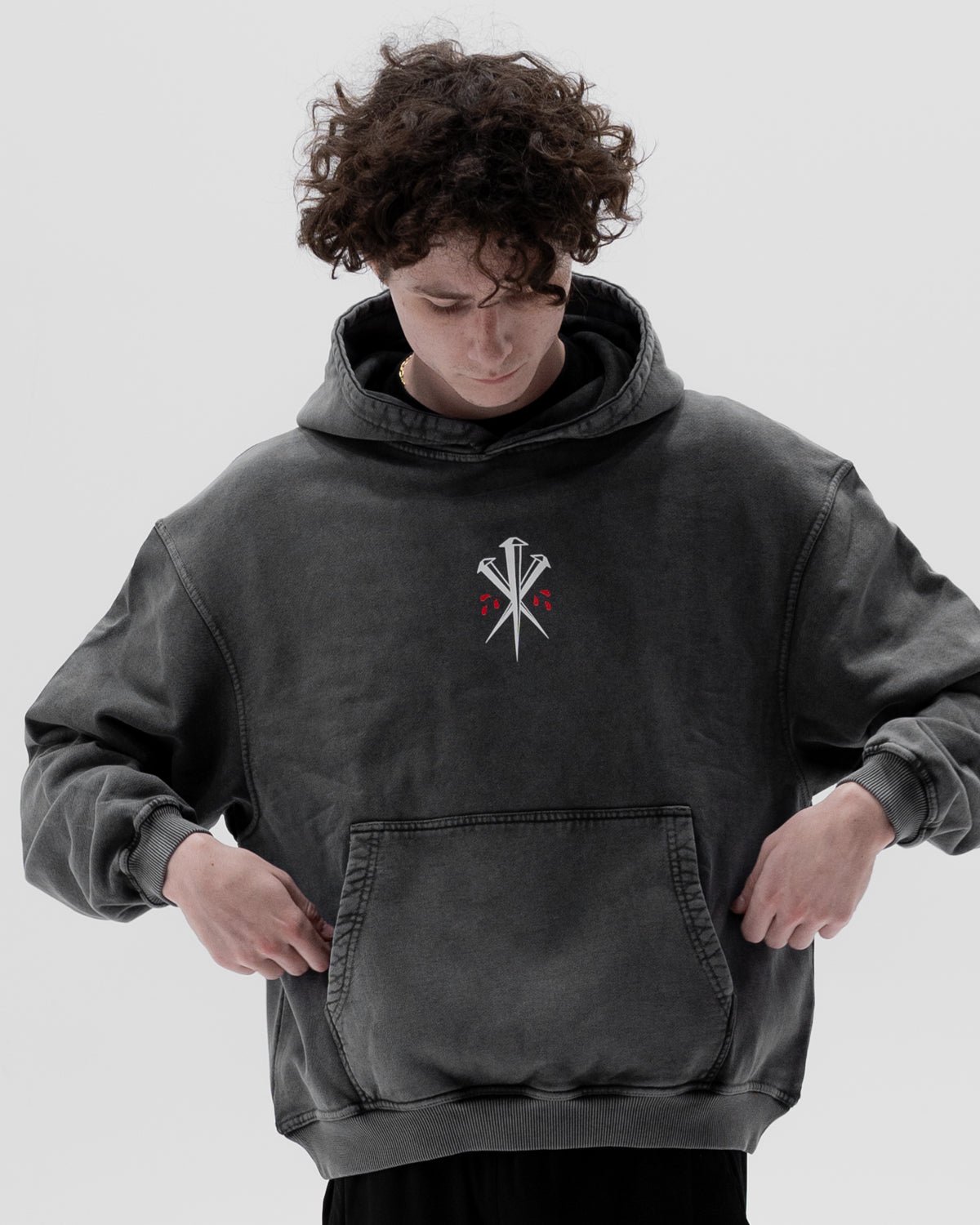 'By the Blood' Hoodie (Stone)