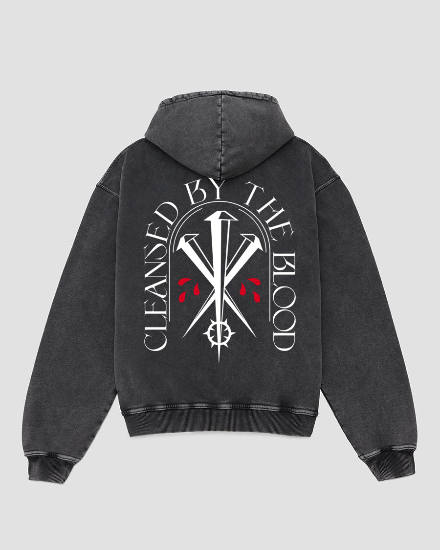 'By the Blood' Hoodie (Stone)